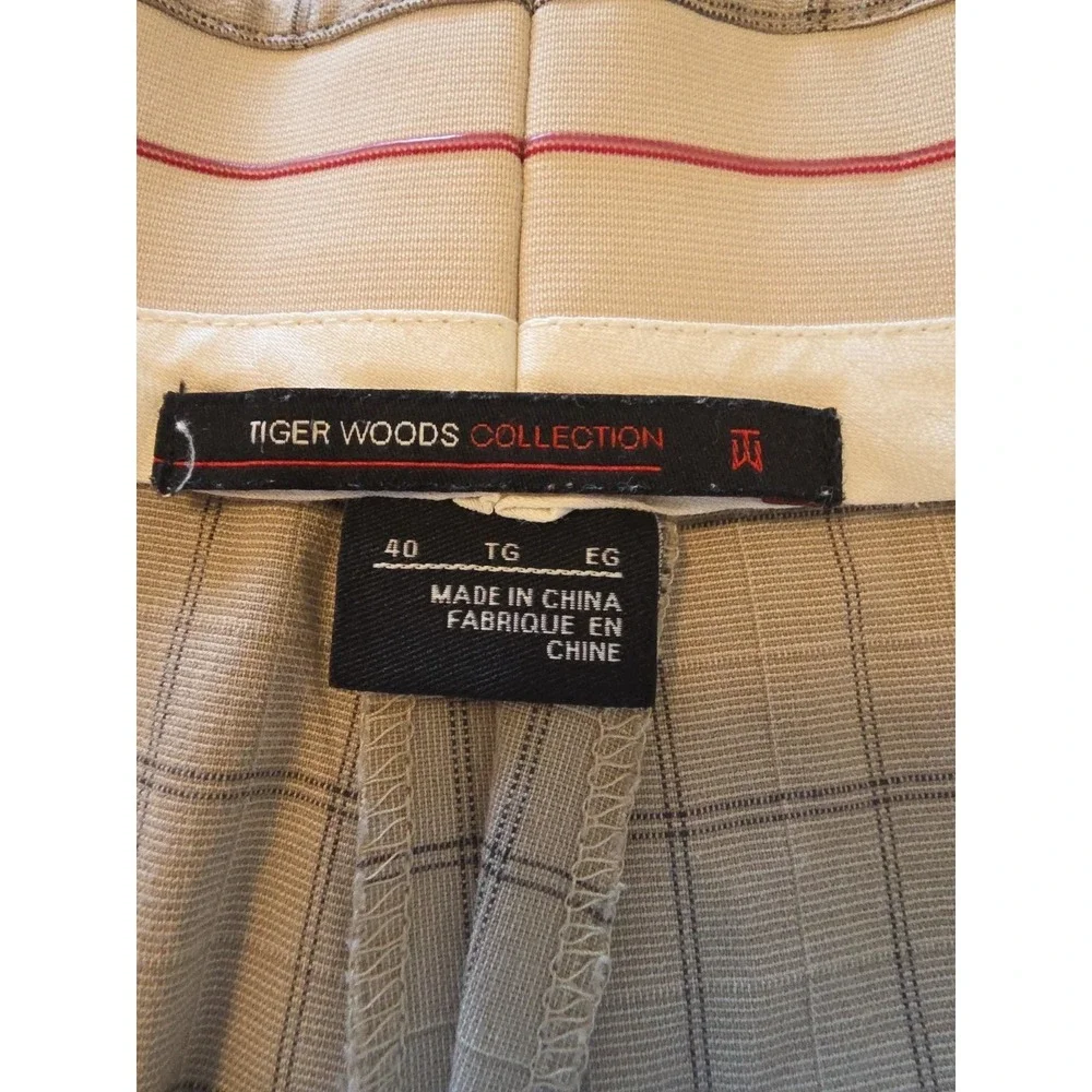 Tiger Woods Collection Tan‎ Plaid Shorts Men's Size 40
